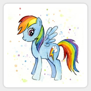 Rainbow Dash Watercolor Sticker